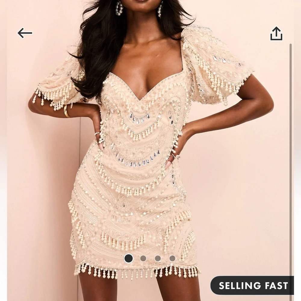 ASOS BEADED DRESS - Picture 1 of 1